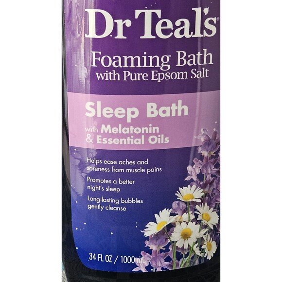 Dr Teal's Foaming Sleep Bath with Epsom Salt & Melatonin w/Dr.Teal Sleep Lotion - Picture 5 of 7